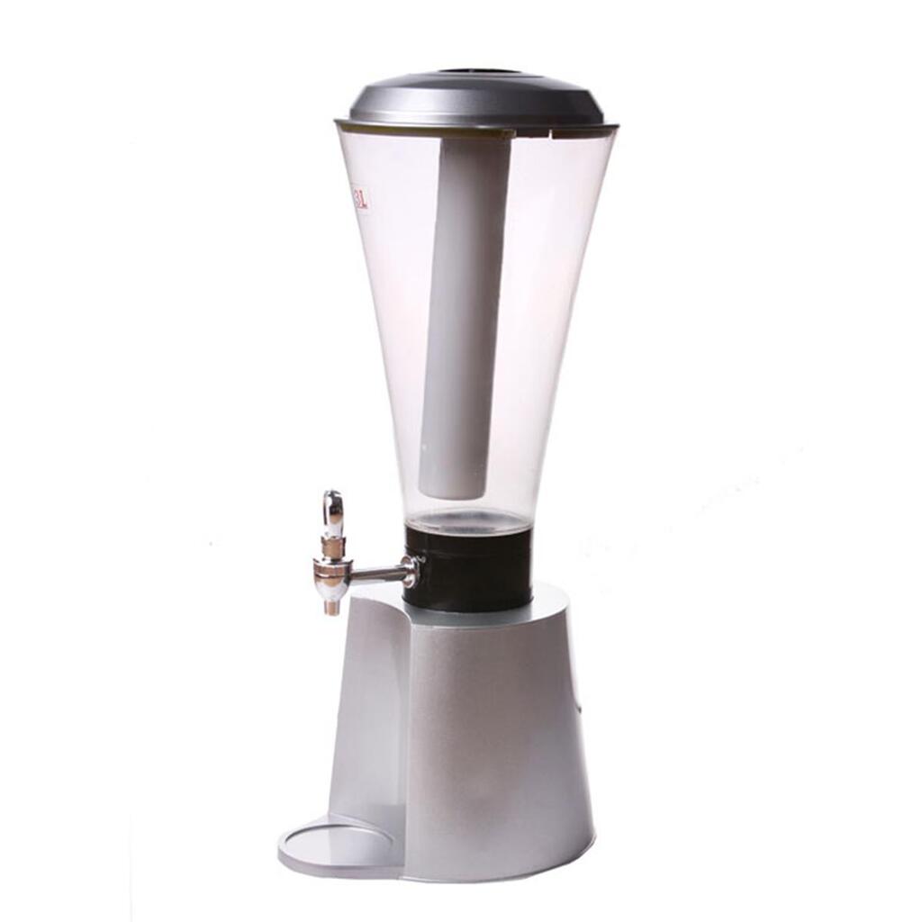 Башня пивная 3 л с емкостью для льда h57 см d 20 см акрил P.L. - BarWare